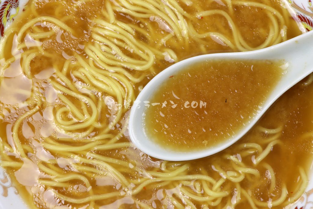 「北海道ラーメン　かに三昧　みそ味」（藤原製麺）のスープ